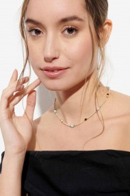 COLLAR CADENA CON PIEDRAS NATURALES