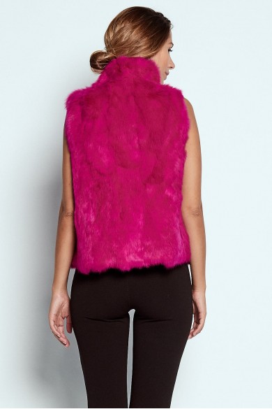 Chaleco De Pelo De Conejo Con Cremallera PC-LLL5486-10