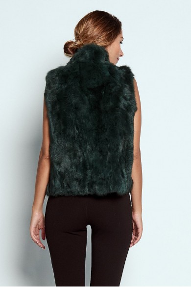 Chaleco De Pelo De Conejo Con Cremallera PC-LLL5486-13