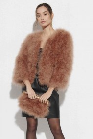BOLSO PLUMAS DE AVESTRUZ PC-YLM2114-09