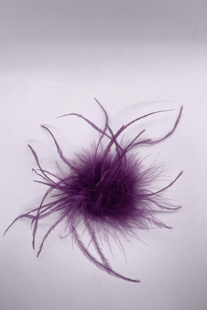 BROCHE PLUMAS DE AVESTRUZ 10colores PC-YLM2113