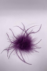 BROCHE PLUMAS DE AVESTRUZ 10colores PC-YLM2113