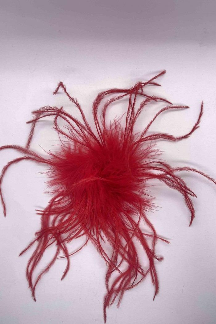 BROCHE PLUMAS DE AVESTRUZ 10colores PC-YLM2113