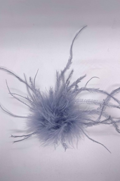 BROCHE PLUMAS DE AVESTRUZ 10colores PC-YLM2113