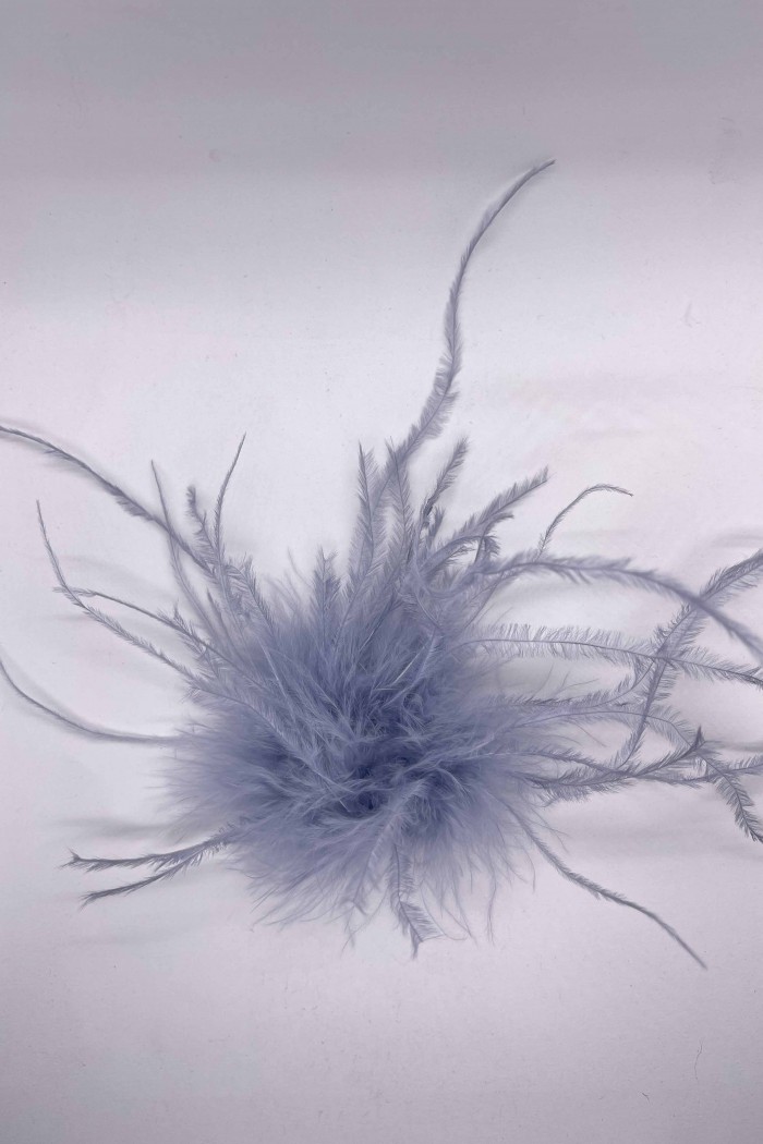 BROCHE PLUMAS DE AVESTRUZ 10colores PC-YLM2113