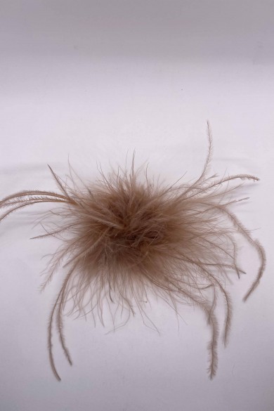BROCHE PLUMAS DE AVESTRUZ 10colores PC-YLM2113