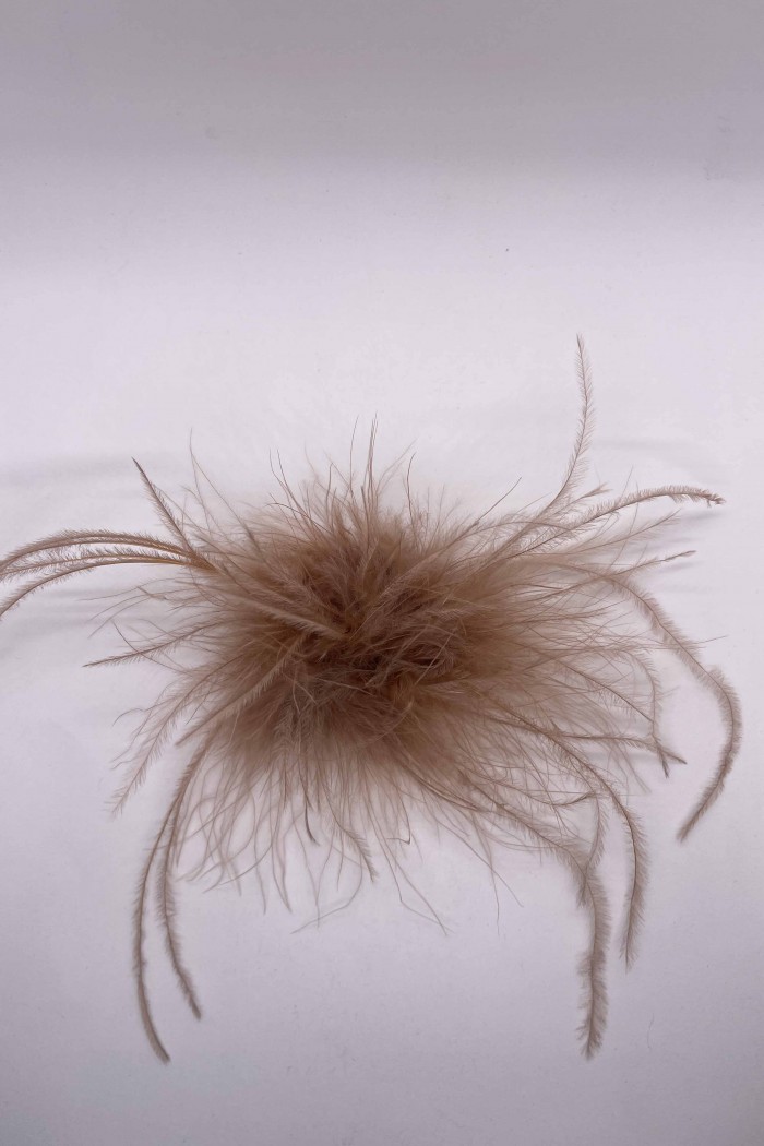 BROCHE PLUMAS DE AVESTRUZ 10colores PC-YLM2113