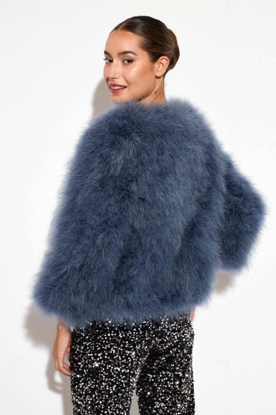 CHAQUETA PLUMAS DE AVESTRUZ PC-YLM5749-05