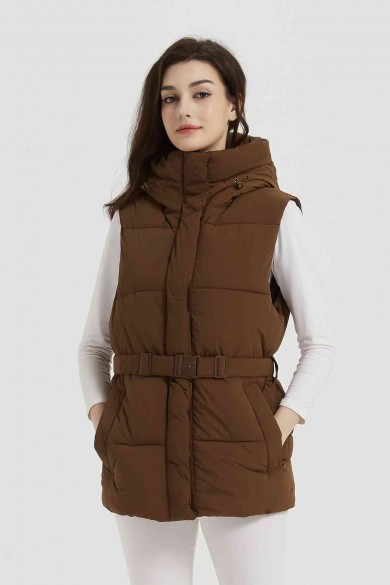 CHALECO ACOLCHADO OBRF2001-MARRON