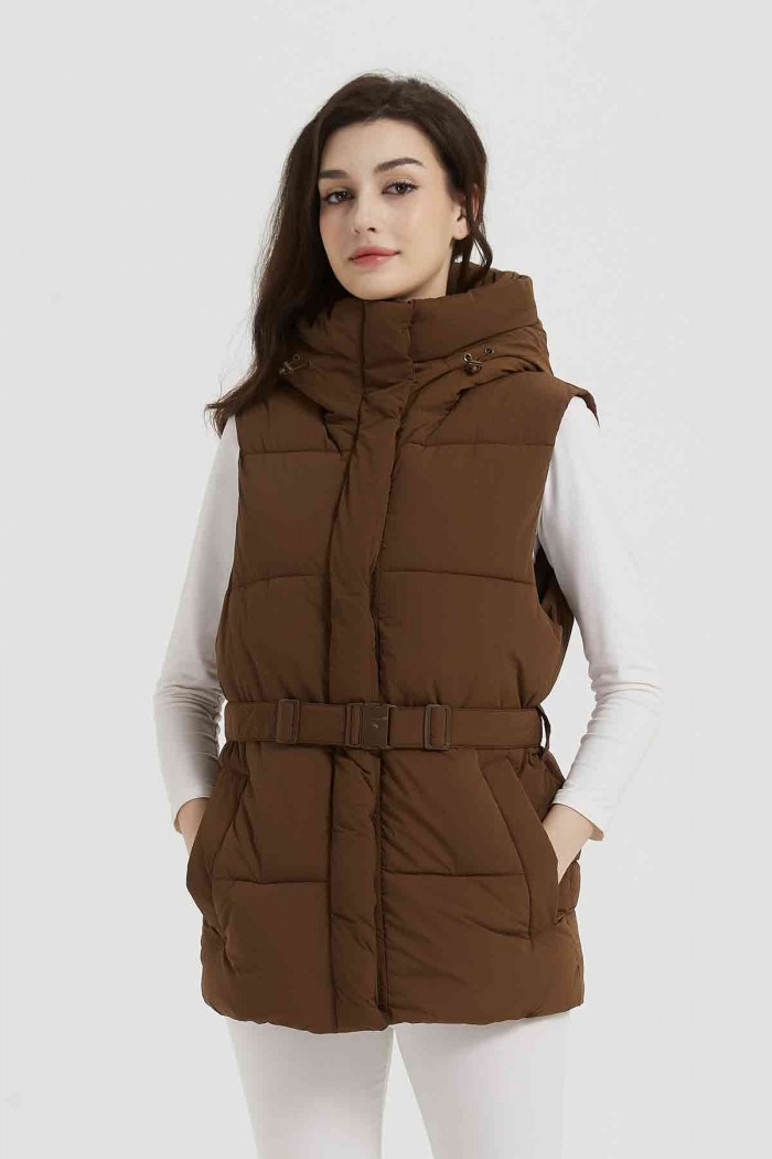 CHALECO ACOLCHADO OBRF2001-MARRON