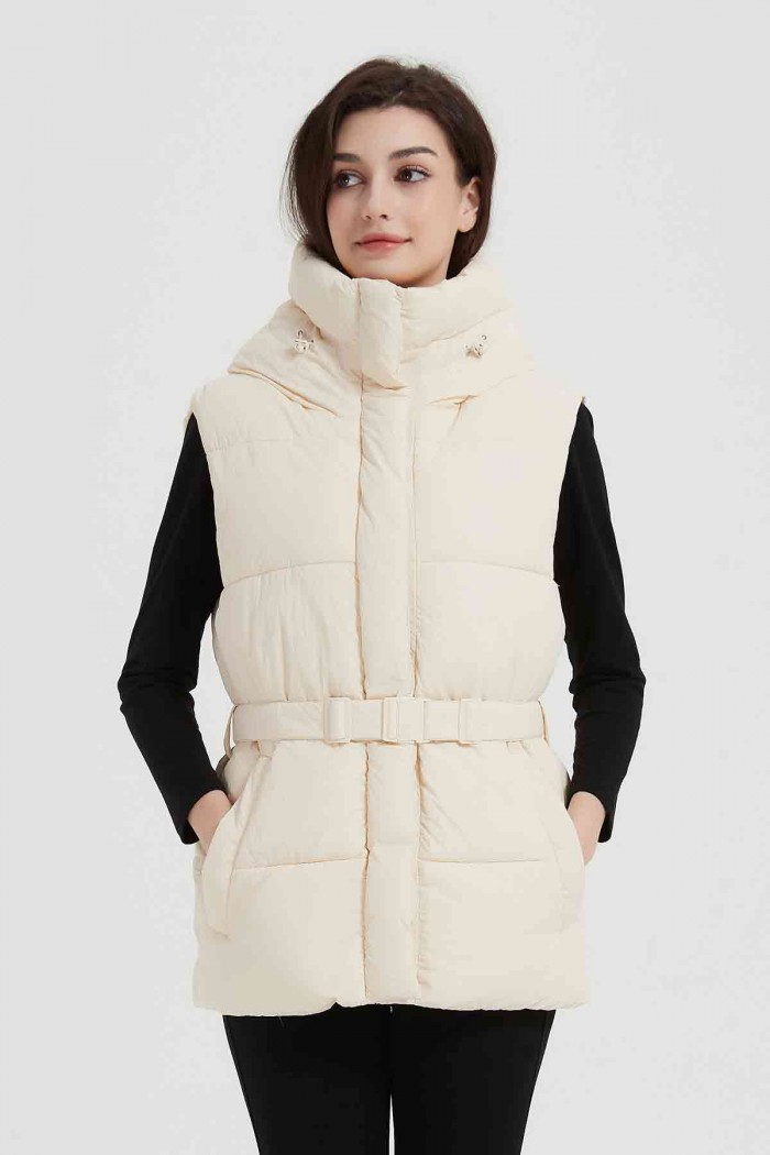 CHALECO ACOLCHADO OBRF2001-BEIGE