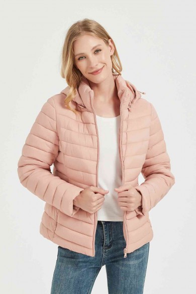 CHAQUETA ACOLCHADA FINA OBRF2015-ROSA