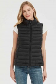 CHALECO ACOLCHADO FINO SIN CAPUCHA OBRF2034-NEGRO