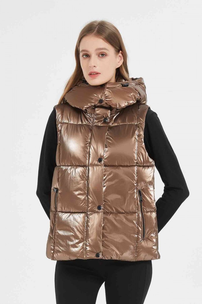 CHALECO ACOLCHADO OBRF2027-MARRON