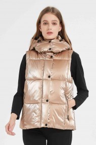 CHALECO ACOLCHADO OBRF2027-CHAMPAGNE