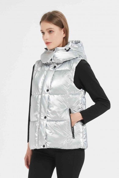 CHALECO ACOLCHADO OBRF2027-PLATEADO
