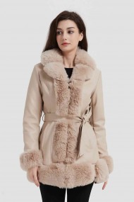 ABRIGO POLIPIEL OBRF2005-BEIGE