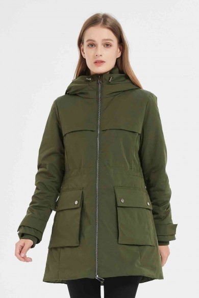 CHAQUETA PARKA CON FORRO OBRF2022-VERDE