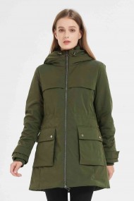 CHAQUETA PARKA CON FORRO OBRF2022-VERDE