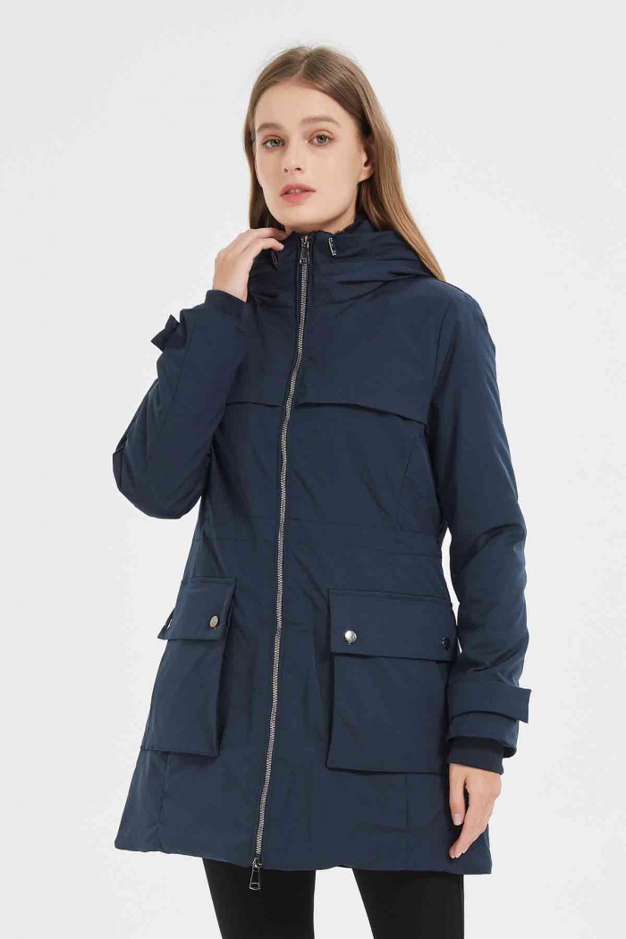 CHAQUETA PARKA CON FORRO OBRF2022-AZUL MARINO