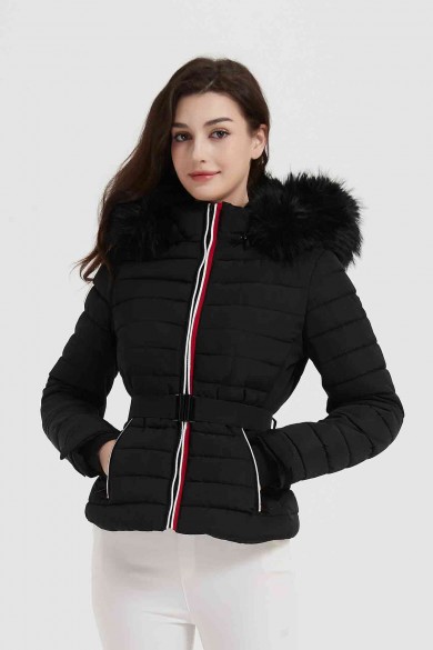 CHAQUETA ACOLCHADA OBRF2024-NEGRO