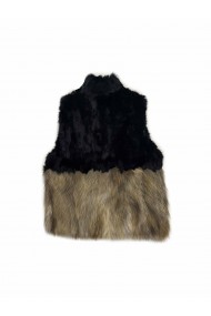 CHALECO PELO CONEJO CON PELO MARMOTA PC-LLL5811-15