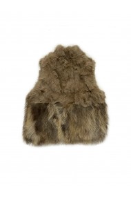 CHALECO PELO CONEJO CON PELO MARMOTA PC-LLL5811-03-L