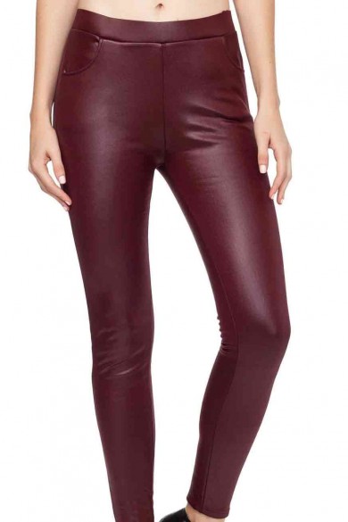 LEGGINGS DE POLIPIEL BOLSILLOS OBS-KZ00004