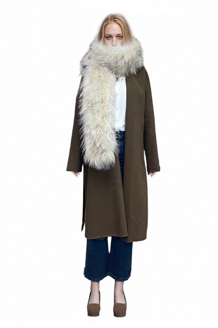 Bufanda Larga con Trenza de Pelo  PC-LZH5823