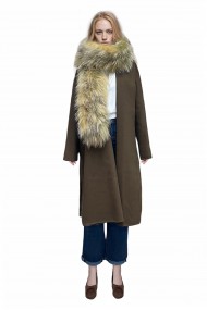Bufanda Larga con Trenza de Pelo PC-LZH5823