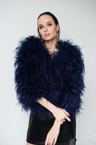 copy of CHAQUETA PLUMAS LARGA DE AVESTRUZ PC-YLM1020-11