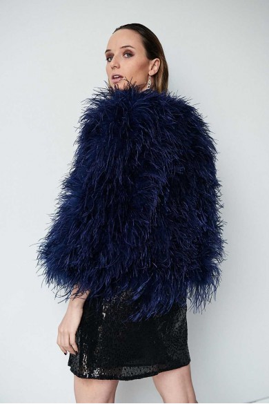 copy of CHAQUETA PLUMAS LARGA DE AVESTRUZ PC-YLM1020-11