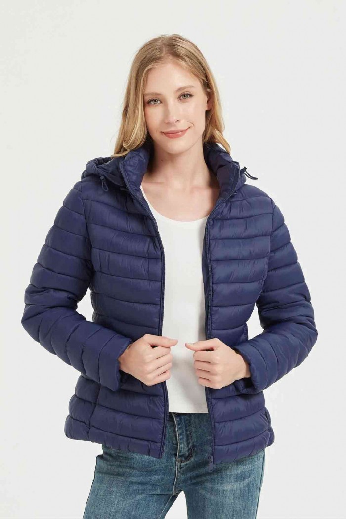 CHAQUETA ACOLCHADA FINA OBRF2015-AZUL MARINO