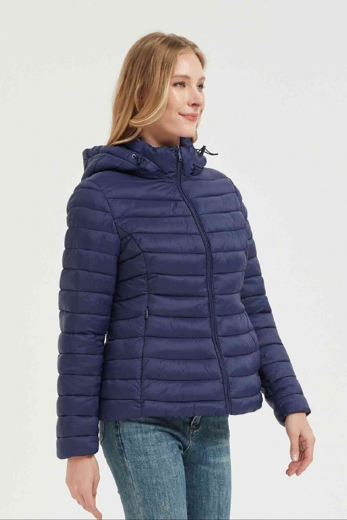 CHAQUETA ACOLCHADA FINA OBRF2015-AZUL MARINO