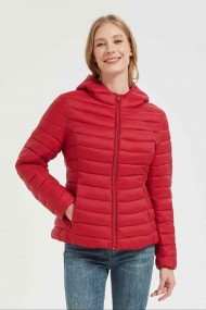 CHAQUETA ACOLCHADA FINA OBRF2015-ROJO