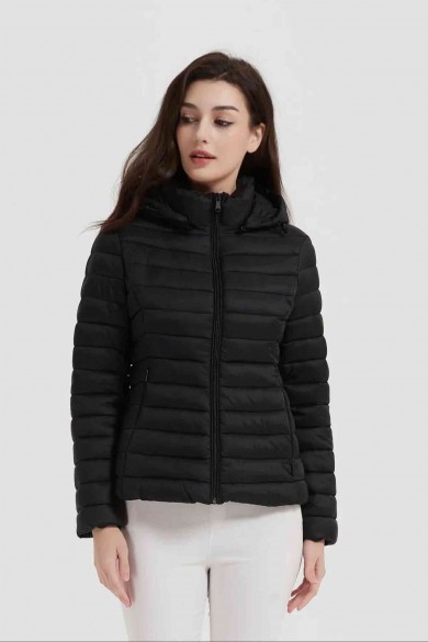 CHAQUETA ACOLCHADA FINA OBRF2015-NEGRO