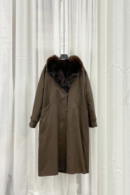 GABARDINA FORRADA  PC-PARKA2022 MARRON