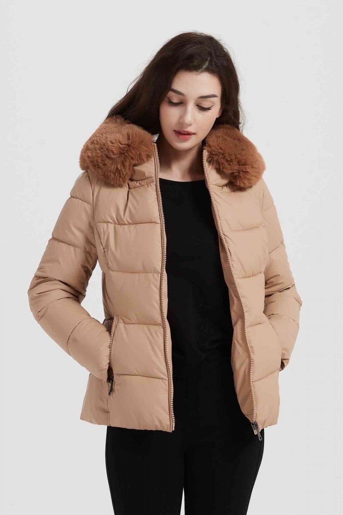 CHAQUETA CON CAPUCHA ACOLCHADA OBR-F2023
