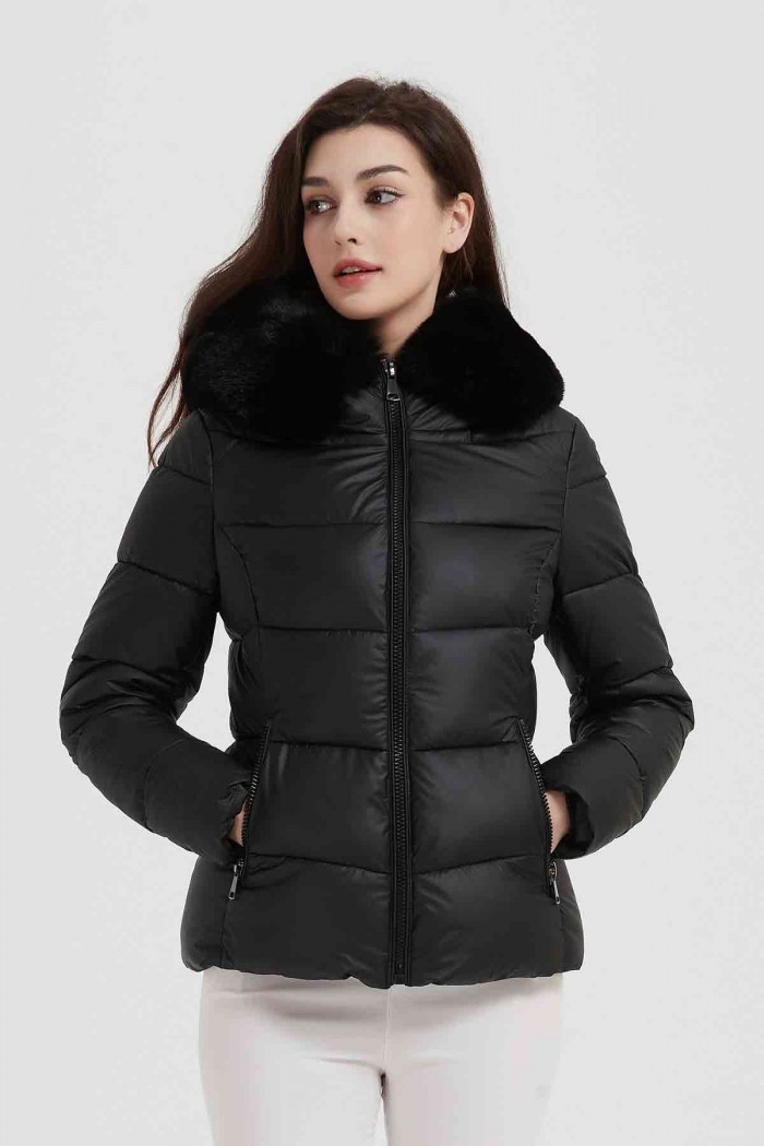 CHAQUETA CON CAPUCHA ACOLCHADA 4COLORES OBR-F2023