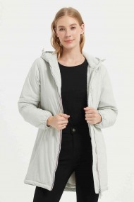 ABRIGO CON CAPUCHA 4 COLORES GRIS CLARO OBR-F2047