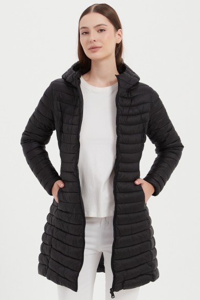 ABRIGO CON CAPUCHA ACOLCHADO 6COLORES OBR-F2041