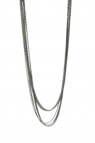COLLAR LARGA MULTIPLES CADENAS FINAS