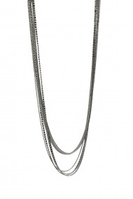 COLLAR LARGA MULTIPLES CADENAS FINAS