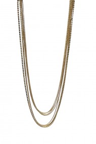 COLLAR LARGA MULTIPLES CADENAS FINAS