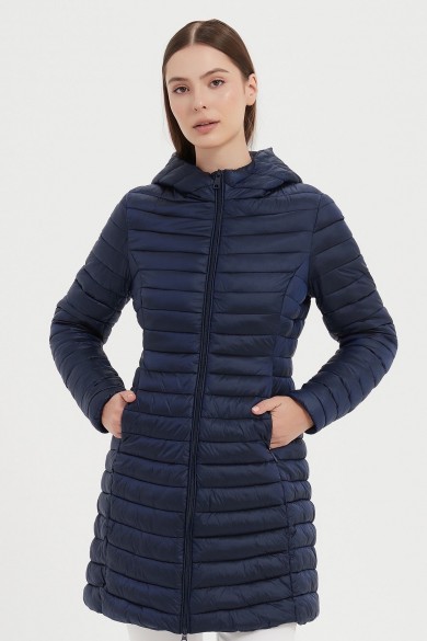 ABRIGO CON CAPUCHA ACOLCHADO 6COLORES OBR-F2041