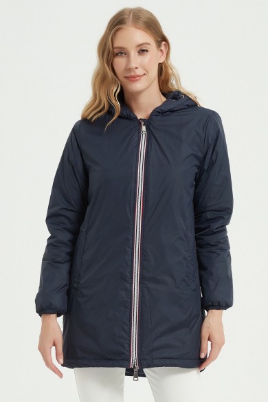 ABRIGO CON CAPUCHA 4 COLORES GRIS CLARO OBR-F2047