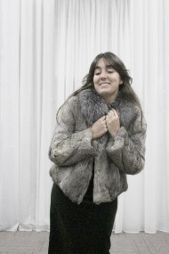 CHAQUETA CONEJO CON CUELLO DE ZORRO PC-LLL5836