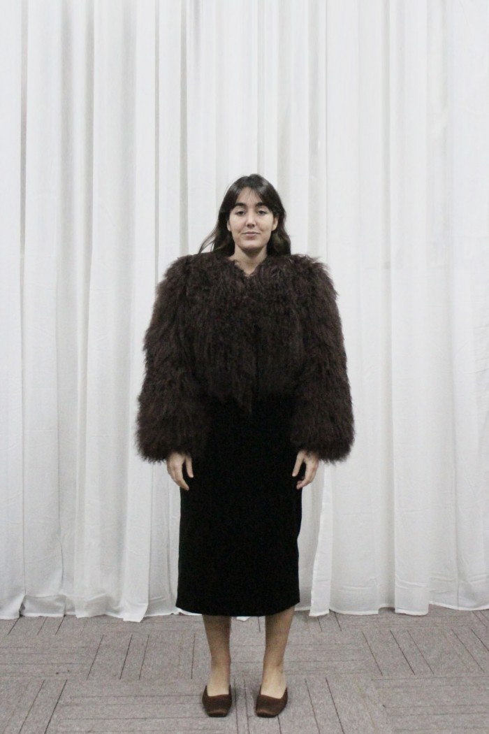 CHAQUETA PELO DE CORDERO 60CM TB-WT2411251317