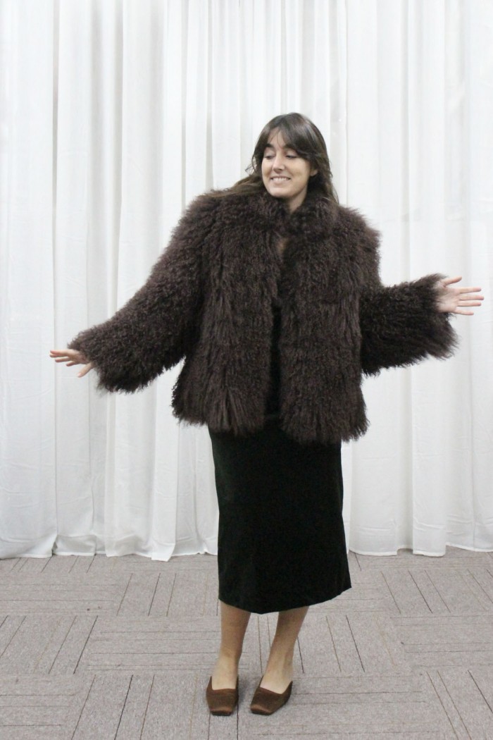 CHAQUETA PELO DE CORDERO 60CM TB-WT2411251317