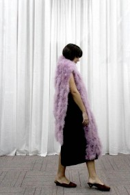 BUFANDA PLUMAS DE AVESTRUZ PC-YLM2025